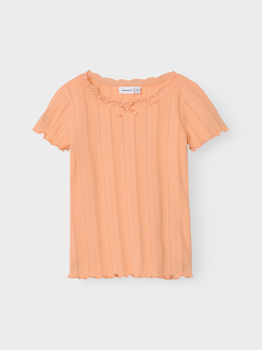 NMFFREDA T-Shirts & Tops - Peach Nectar