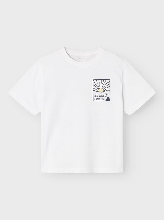 NKMHALIAM T-Shirts & Tops - Bright White