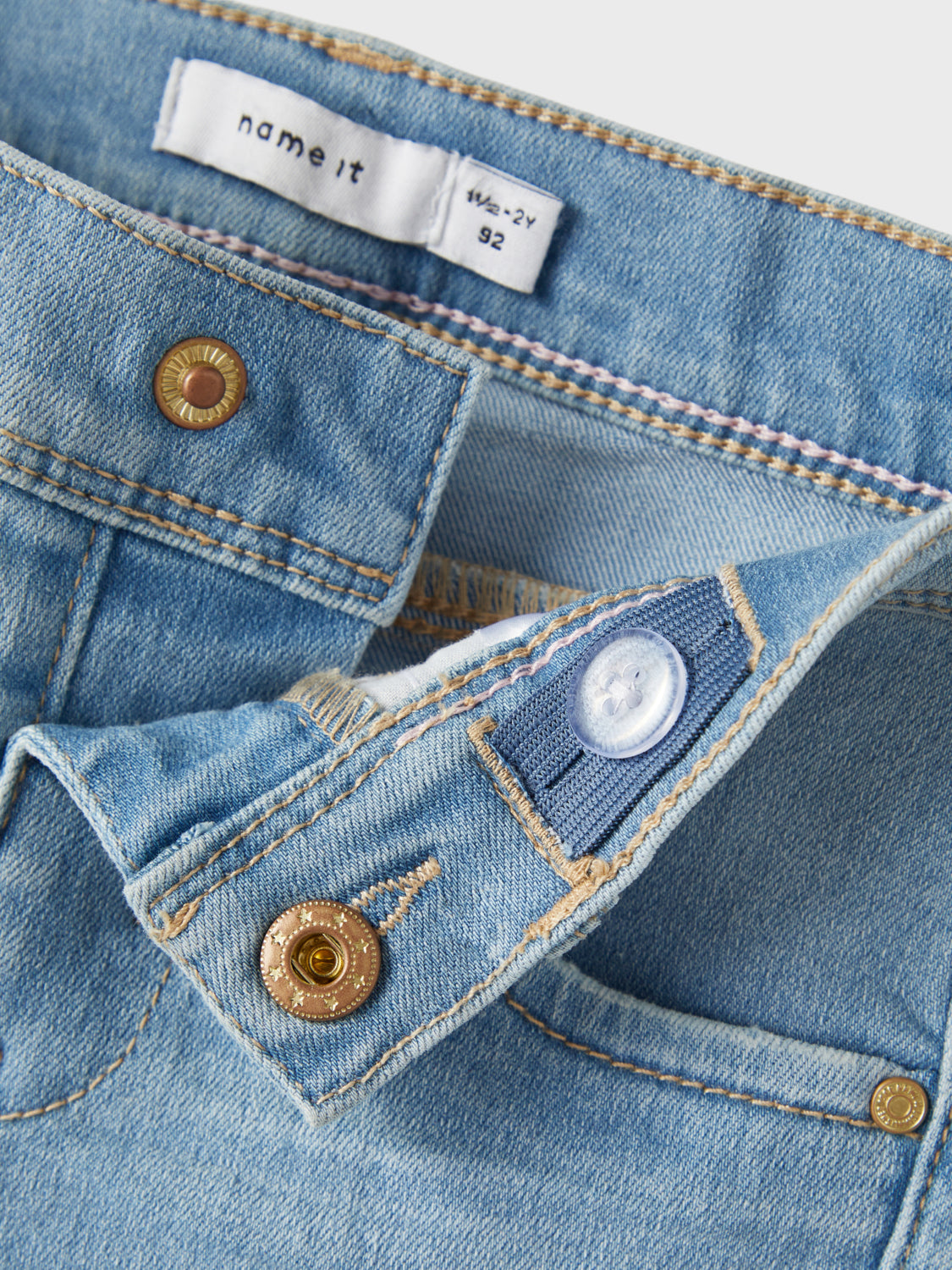 NMFSALLI Shorts - Light Blue Denim