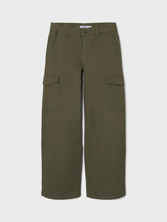 NKFROSE Trousers - Deep Lichen Green