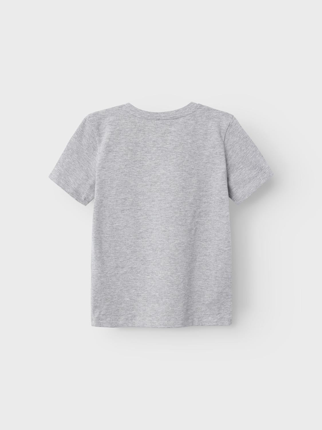 NKMOTHY T-Shirts & Tops - Grey Melange